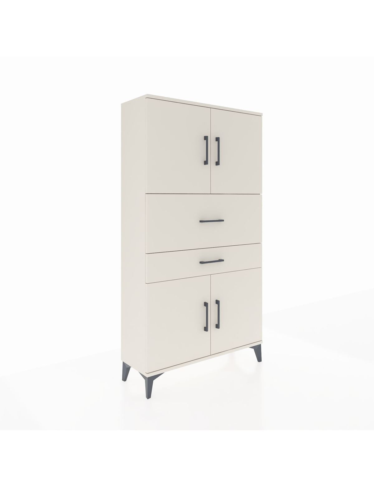 Arges Dolap 3 Raflı 2 Çekmeceli 4 Kapaklı 88x30x163 Aytaşı-Aytaşı