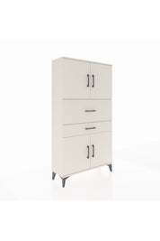 Arges Dolap 3 Raflı 2 Çekmeceli 4 Kapaklı 88x30x163 Aytaşı-Aytaşı
