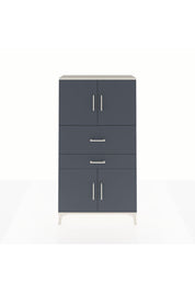Arges Dolap 3 Raflı 2 Çekmeceli 4 Kapaklı 88x30x163 Aytaşı-Antrasit