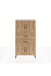 Arges Dolap 3 Raflı 2 Çekmeceli 4 Kapaklı 88x30x163 Aytaşı-Çam