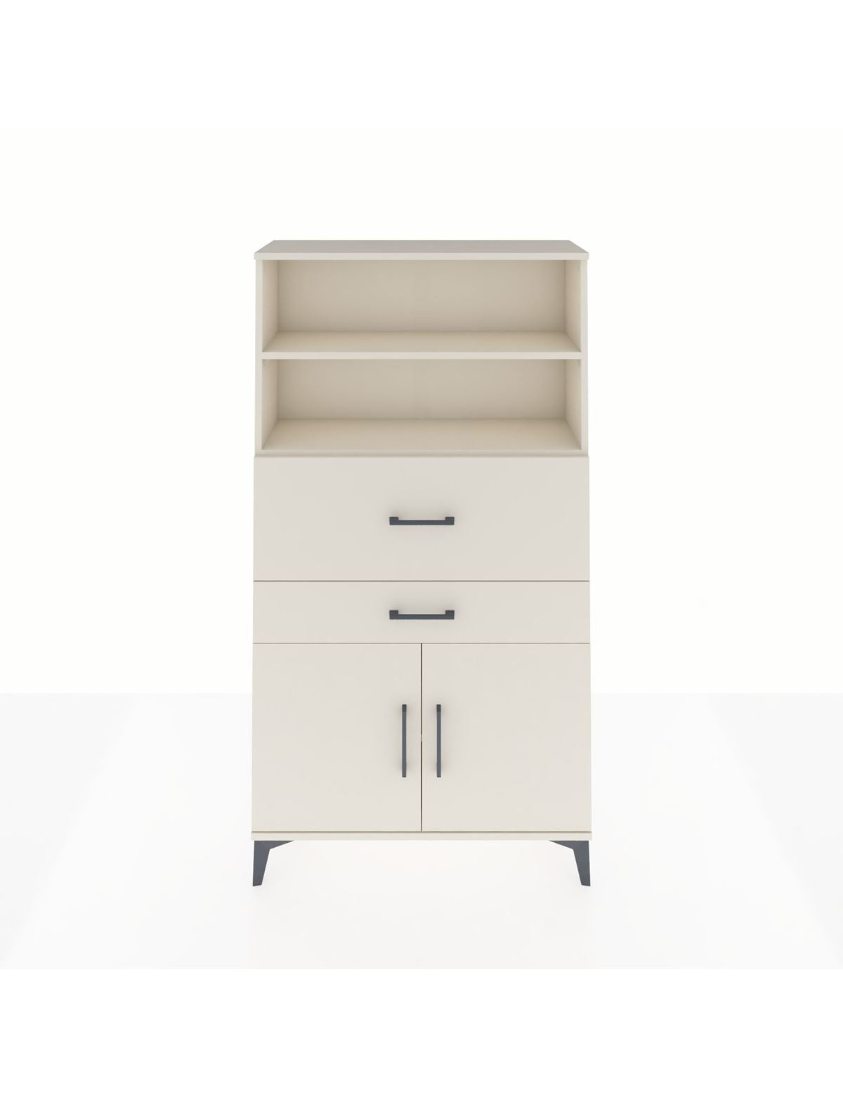 Arges Dolap 3 Raflı 2 Çekmeceli 2 Kapaklı 88x30x163 Aytaşı-Aytaşı