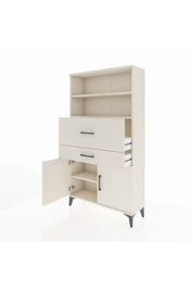 Arges Dolap 3 Raflı 2 Çekmeceli 2 Kapaklı 88x30x163 Aytaşı-Aytaşı