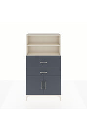 Arges Dolap 3 Raflı 2 Çekmeceli 2 Kapaklı 88x30x163 Aytaşı-Antrasit