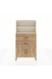 Arges Dolap 3 Raflı 2 Çekmeceli 2 Kapaklı 88x30x163 Aytaşı-Çam
