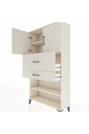 Arges Dolap 3 Raflı 2 Çekmeceli 2 Kapaklı 88x30x163 Aytaşı-Aytaşı