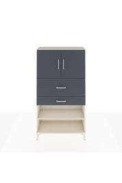 Arges Dolap 3 Raflı 2 Çekmeceli 2 Kapaklı 88x30x163 Aytaşı-Antrasit