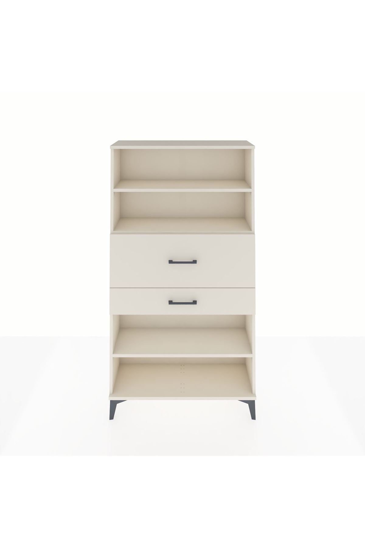 Arges Dolap 3 Raflı 2 Çekmeceli 88x30x163 Aytaşı-Aytaşı