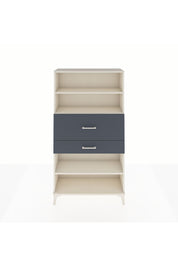 Arges Dolap 3 Raflı 2 Çekmeceli 88x30x163 Aytaşı-Antrasit