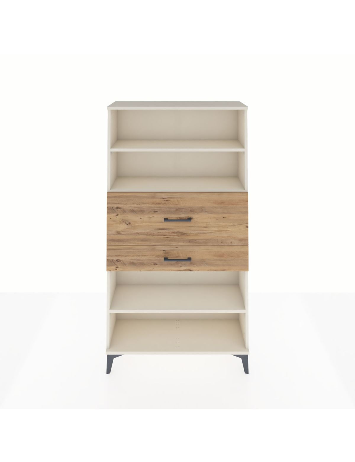 Arges Dolap 3 Raflı 2 Çekmeceli 88x30x163 Aytaşı-Çam