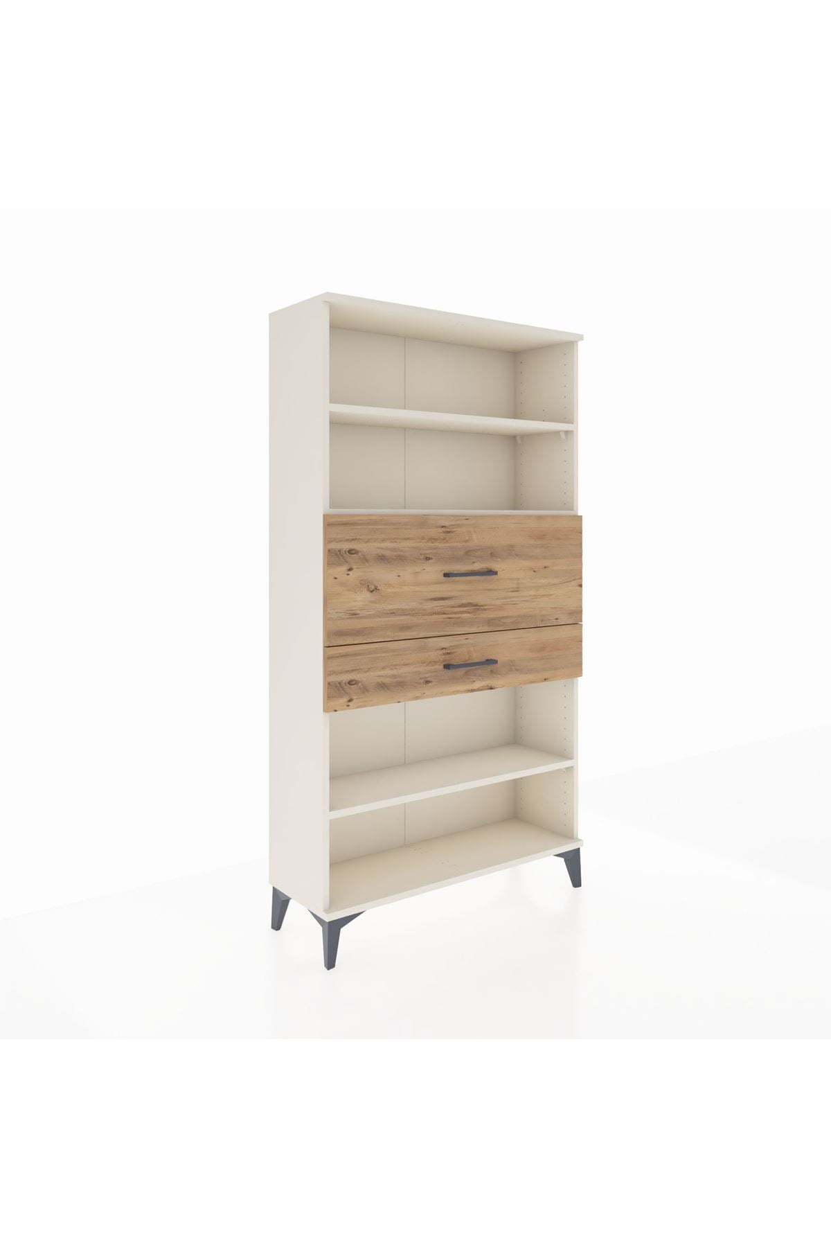 Arges Dolap 3 Raflı 2 Çekmeceli 88x30x163 Aytaşı-Çam