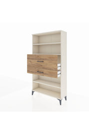 Arges Dolap 3 Raflı 2 Çekmeceli 88x30x163 Aytaşı-Çam