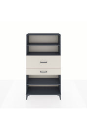 Arges Dolap 3 Raflı 2 Çekmeceli 88x30x163 Antrasit-Aytaşı