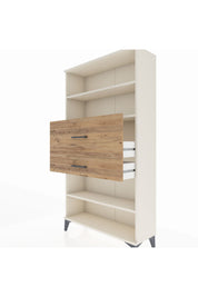 Arges Dolap 3 Raflı 2 Çekmeceli 88x30x163 Aytaşı-Çam