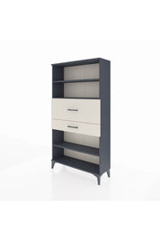 Arges Dolap 3 Raflı 2 Çekmeceli 88x30x163 Antrasit-Aytaşı