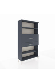 Arges Dolap 3 Raflı 2 Çekmeceli 88x30x163 Antrasit-Antrasit