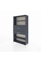 Arges Dolap 3 Raflı 2 Çekmeceli 88x30x163 Antrasit-Antrasit