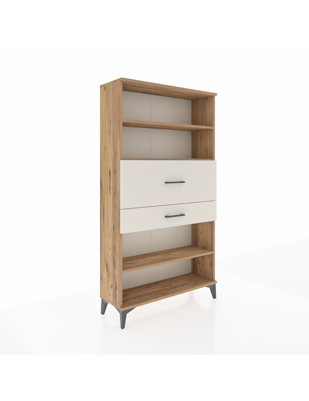 Arges Dolap 3 Raflı 2 Çekmeceli 88x30x163 Çam-Aytaşı