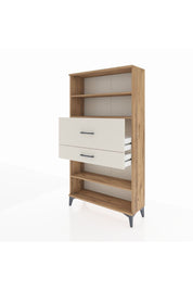 Arges Dolap 3 Raflı 2 Çekmeceli 88x30x163 Çam-Aytaşı