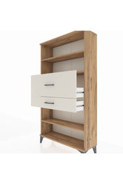 Arges Dolap 3 Raflı 2 Çekmeceli 88x30x163 Çam-Aytaşı