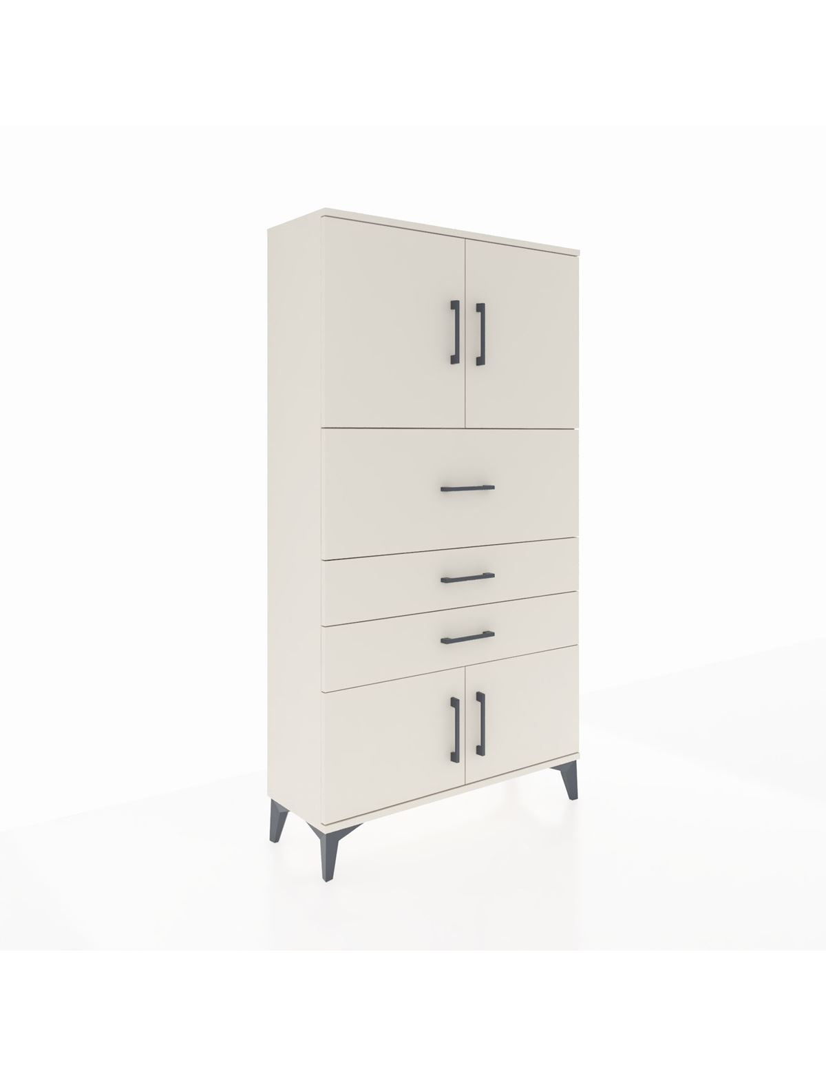 Arges Dolap 2 Raflı 3 Çekmeceli 4 Kapaklı 88x30x163 Aytaşı-Aytaşı