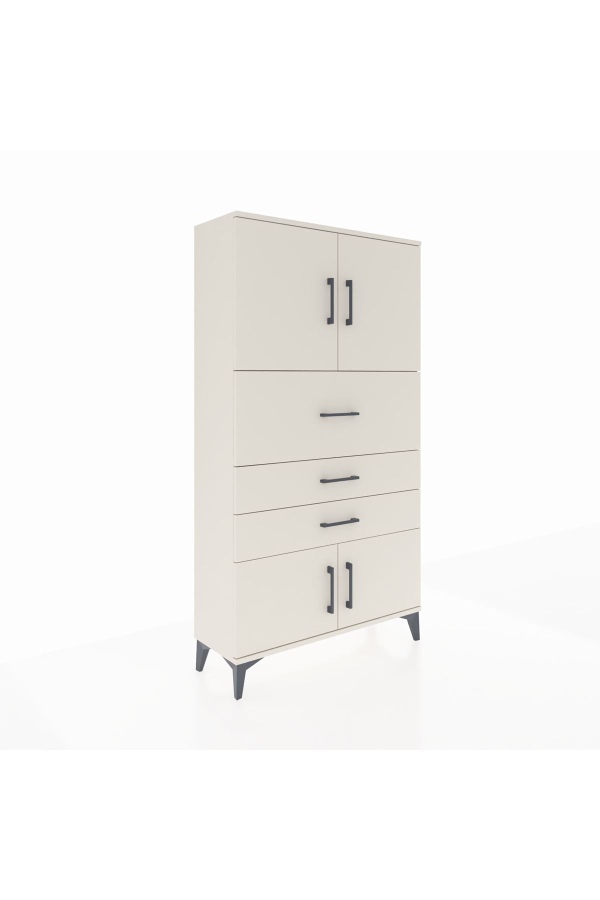 Arges Dolap 2 Raflı 3 Çekmeceli 4 Kapaklı 88x30x163 Aytaşı-Aytaşı