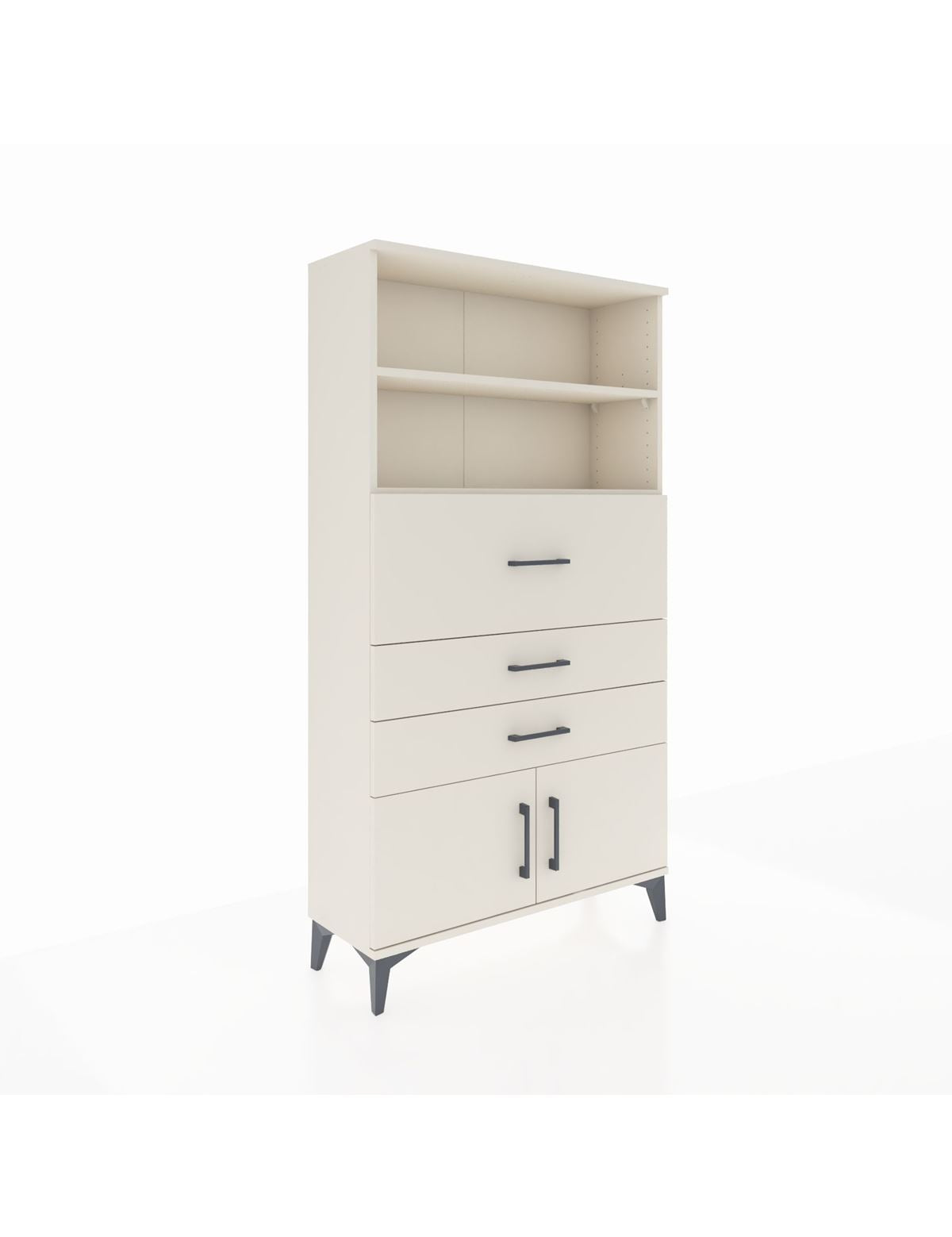 Arges Dolap 2 Raflı 3 Çekmeceli 2 Kapaklı 88x30x163 Aytaşı-Aytaşı