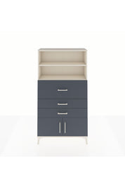 Arges Dolap 2 Raflı 3 Çekmeceli 2 Kapaklı 88x30x163 Aytaşı-Antrasit