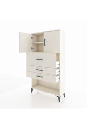 Arges Dolap 2 Raflı 3 Çekmeceli 2 Kapaklı 88x30x163 Aytaşı-Aytaşı