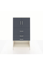 Arges Dolap 2 Raflı 3 Çekmeceli 2 Kapaklı 88x30x163 Aytaşı-Antrasit