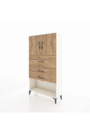 Arges Dolap 2 Raflı 3 Çekmeceli 2 Kapaklı 88x30x163 Aytaşı-Çam