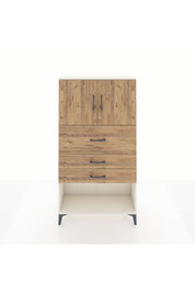 Arges Dolap 2 Raflı 3 Çekmeceli 2 Kapaklı 88x30x163 Aytaşı-Çam