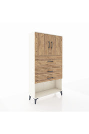 Arges Dolap 2 Raflı 3 Çekmeceli 2 Kapaklı 88x30x163 Aytaşı-Çam