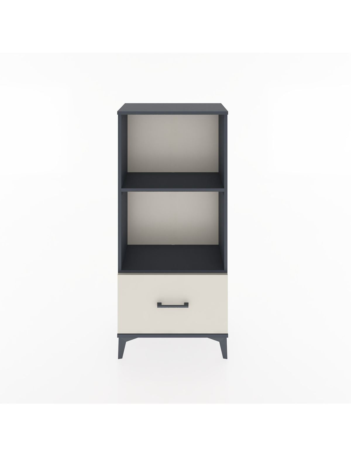 Hyperion Dolap 2 Raflı Tek Çekmeceli 60x44x134 Antrasit-Aytaşı