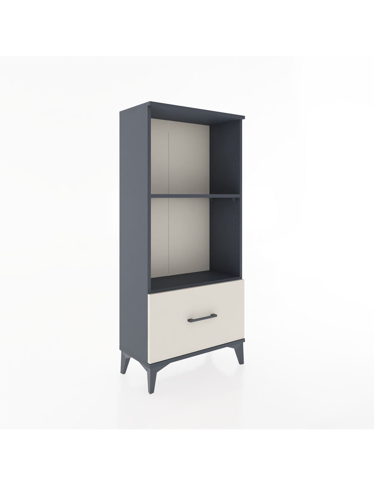 Hyperion Dolap 2 Raflı Tek Çekmeceli 60x44x134 Antrasit-Aytaşı