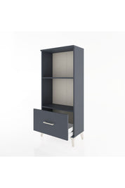 Hyperion Dolap 2 Raflı Tek Çekmeceli 60x44x134 Antrasit-Antrasit