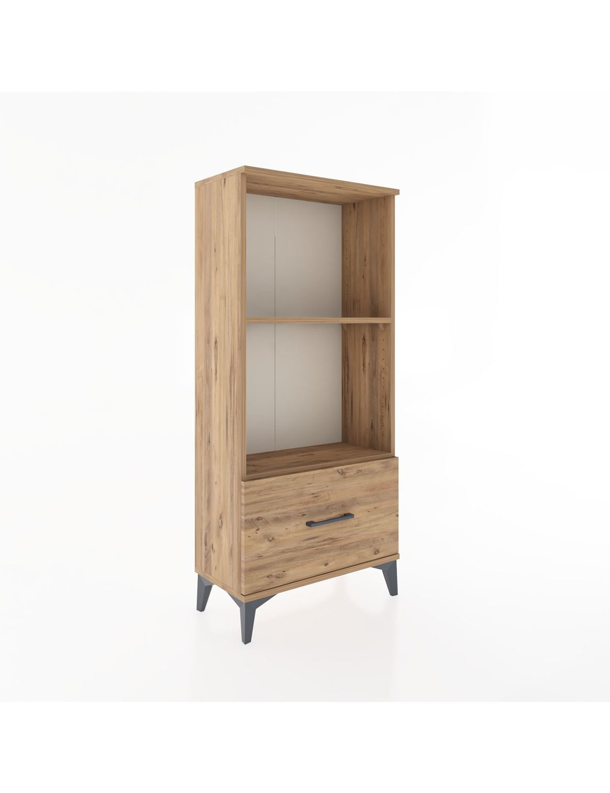 Hyperion Dolap 2 Raflı Tek Çekmeceli 60x44x134 Çam-Çam