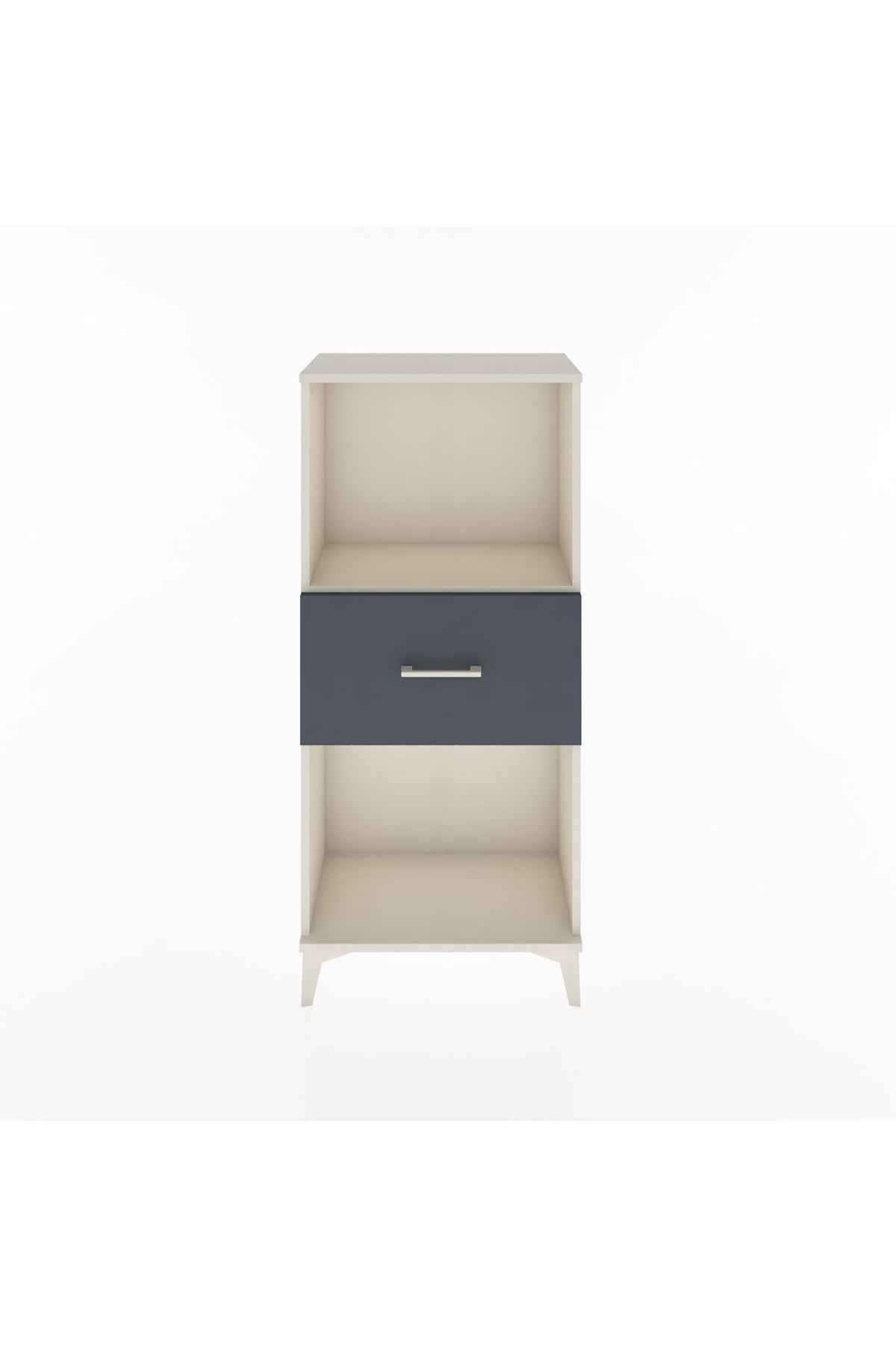 Hyperion Dolap Tek Raflı Tek Çekmeceli 60x44x134 Aytaşı-Antrasit