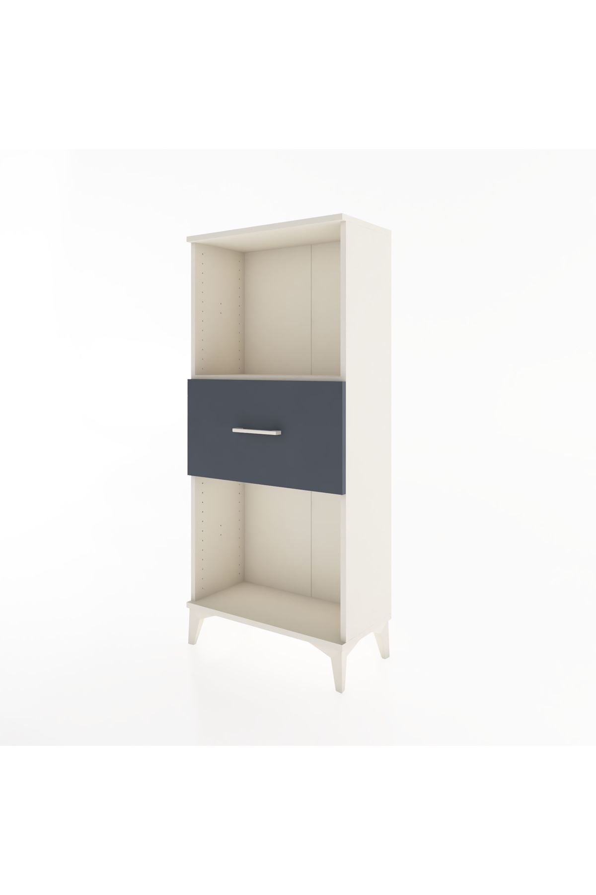 Hyperion Dolap Tek Raflı Tek Çekmeceli 60x44x134 Aytaşı-Antrasit