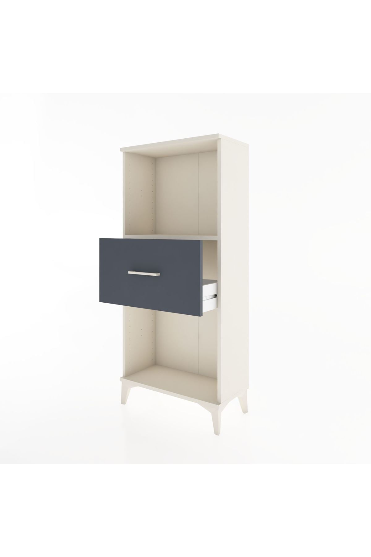 Hyperion Dolap Tek Raflı Tek Çekmeceli 60x44x134 Aytaşı-Antrasit