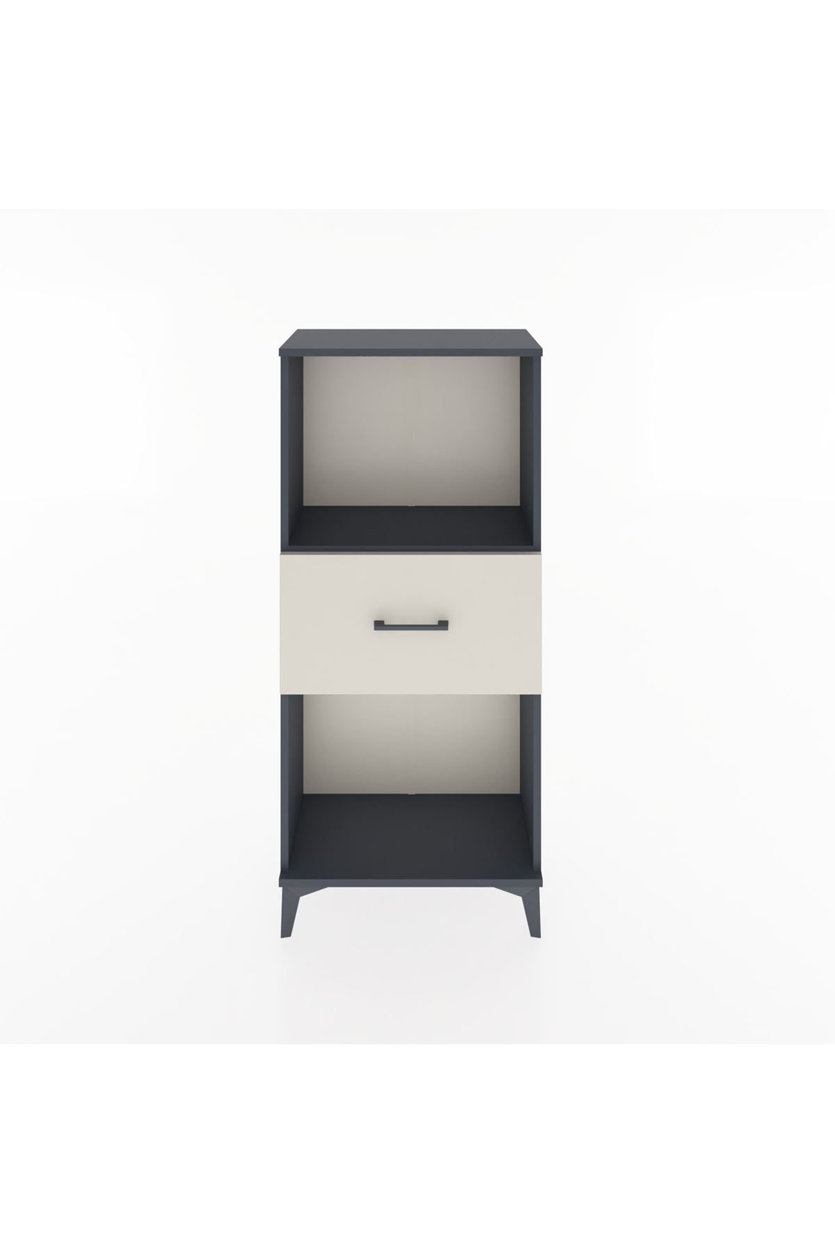 Hyperion Dolap Tek Raflı Tek Çekmeceli 60x44x134 Antrasit-Aytaşı