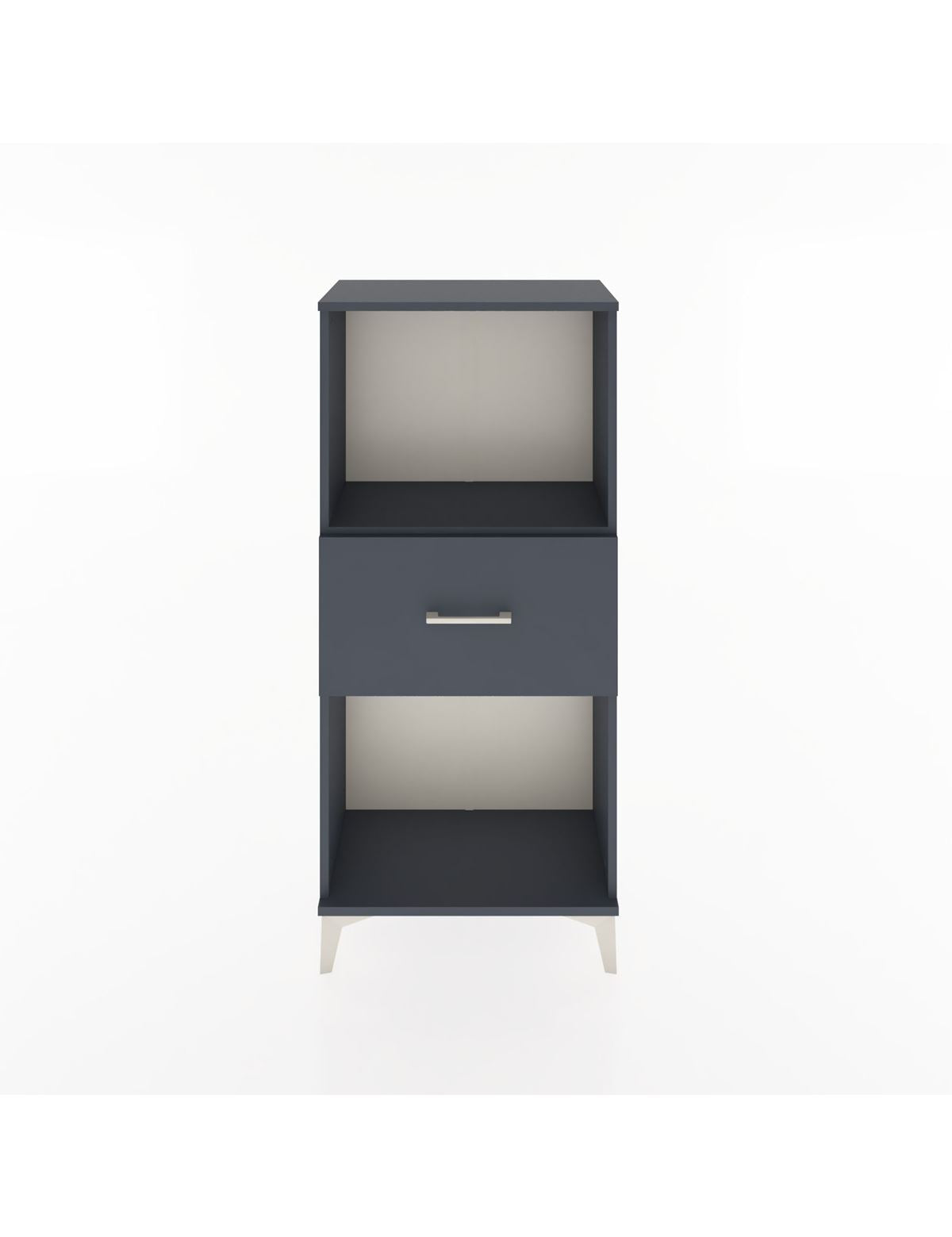 Hyperion Dolap Tek Raflı Tek Çekmeceli 60x44x134 Antrasit-Antrasit