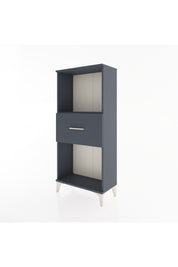 Hyperion Dolap Tek Raflı Tek Çekmeceli 60x44x134 Antrasit-Antrasit