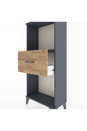 Hyperion Dolap Tek Raflı Tek Çekmeceli 60x44x134 Antrasit-Çam