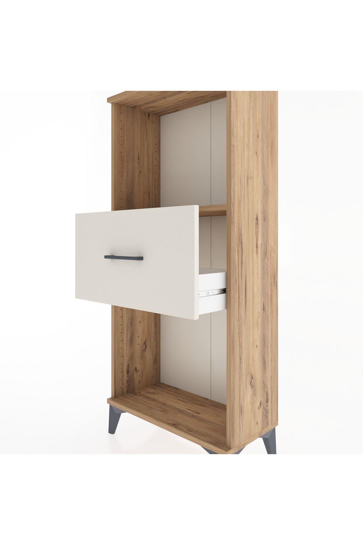 Hyperion Dolap Tek Raflı Tek Çekmeceli 60x44x134 Çam-Aytaşı