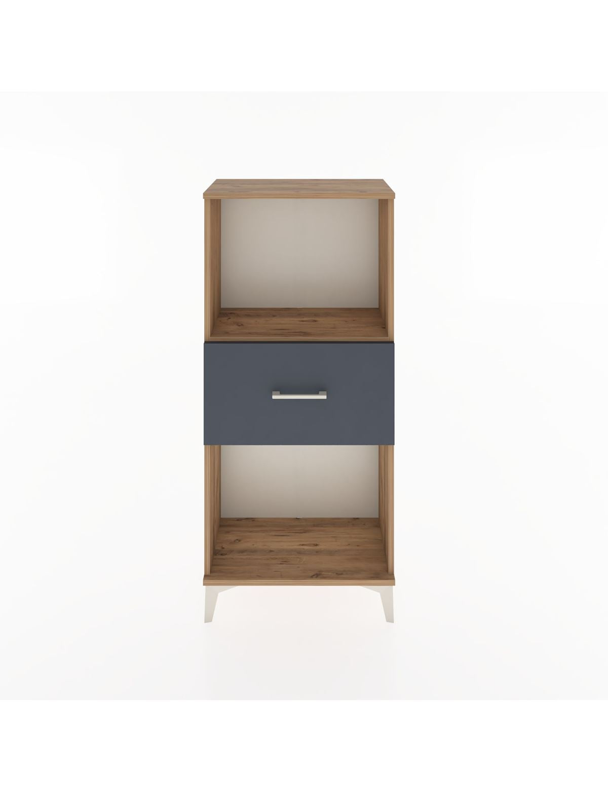 Hyperion Dolap Tek Raflı Tek Çekmeceli 60x44x134 Çam-Antrasit