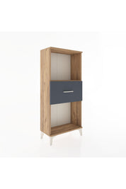 Hyperion Dolap Tek Raflı Tek Çekmeceli 60x44x134 Çam-Antrasit