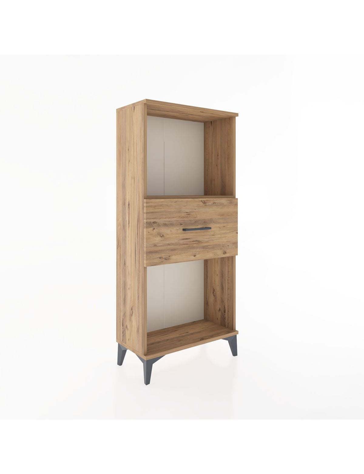 Hyperion Dolap Tek Raflı Tek Çekmeceli 60x44x134 Çam-Çam