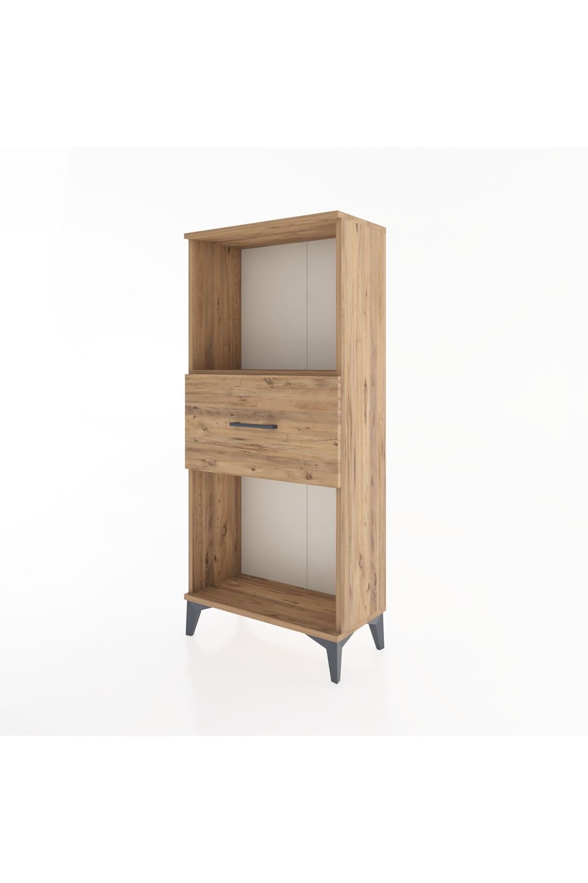 Hyperion Dolap Tek Raflı Tek Çekmeceli 60x44x134 Çam-Çam