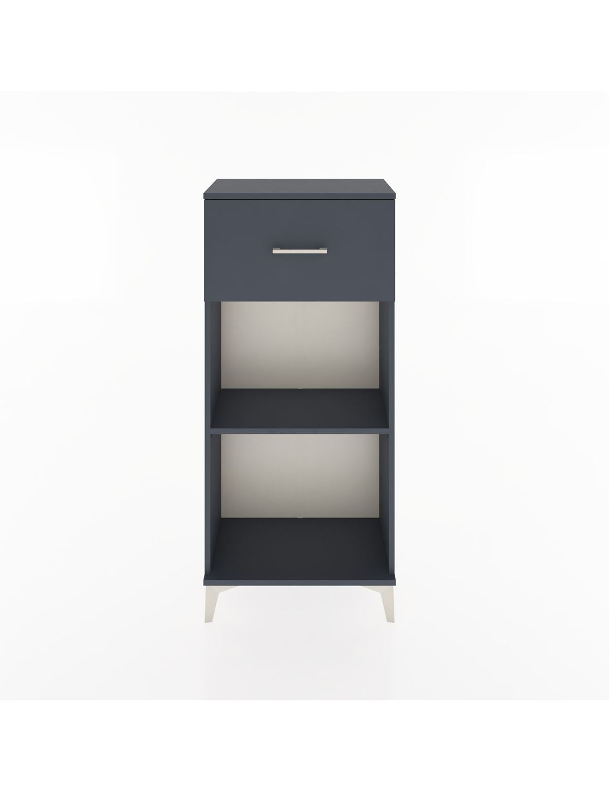 Hyperion Dolap Tek Raflı Tek Çekmeceli 60x44x134 Antrasit-Antrasit