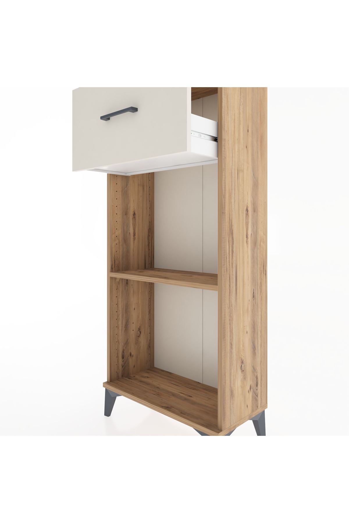Hyperion Dolap Tek Raflı Tek Çekmeceli 60x44x134 Çam-Aytaşı